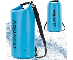 Springos Neperšlampama maišas-kuprinė AQ0023 su 2 diržais, 20L, IPX6, mėlyna