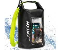 Springos Neperšlampamas maišas AQ0019 (Dry Bag) su peties diržu, juodas