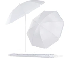 Springos Sodo skėtis UPF50+, pakreipiamas, pilkas, 160 cm