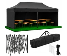 Springos Sodo palapinė 3 x 6 m, juoda (GP0008)
