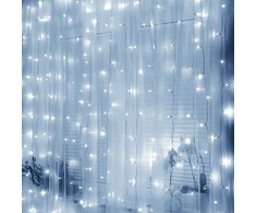 Kalėdinė girlianda Springos 300 micro LED, 3x3 m, šaltai balta