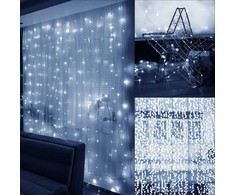 Kalėdinė girlianda Springos 300 micro LED, 3x3 m, šaltai balta