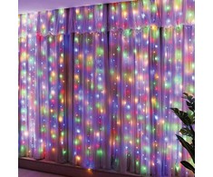 Šviesos užuolaida Springos 300 LED, daugiaspalvė, 3x3 m