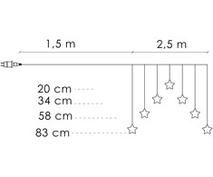 Kalėdinė girlianda Springos CL4139, 70 LED, 2,5 m