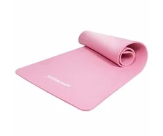 Mankštos kilimėlis fitnesui, jogai, pilatesui Springos YG0030, 183 cm, rožinis