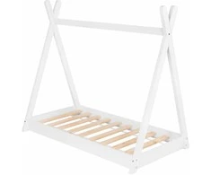 Vaikiška lova Springos BD005 su pušies eglės mediena 145x75 cm