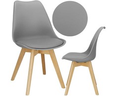Kėdė Springos DC0017 pilka/ruda