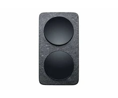 Dvivietis rėmelis Berker R.1, Rėmelių medžiaga Skalūnas, Rėmelių spalva Juoda