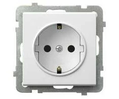 Ospel Elektros lizdas baltos spalvos, Spalva Balta