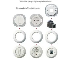Schneider Electric LED dimeris juodas Renova, Spalva Juoda