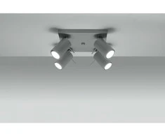 Sollux Lubinis šviestuvas RING 4 pilkas
