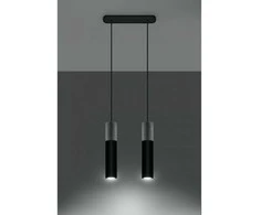 Sollux Lighting Sollux Pakabinamas šviestuvas BORGIO 2 juodas