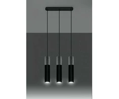 Sollux Lighting Sollux Pakabinamas šviestuvas BORGIO 3 juodas