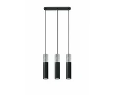 Sollux Lighting Sollux Pakabinamas šviestuvas BORGIO 3 juodas
