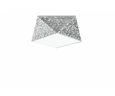 Lubinis šviestuvas Sollux Lighting Sollux Plafonas HEXA 25 sidabro
