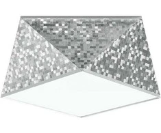 Lubinis šviestuvas Sollux Lighting Sollux Plafonas HEXA 25 sidabro