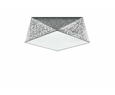 Lubinis šviestuvas Sollux Lighting Sollux Plafonas HEXA 35 sidabro