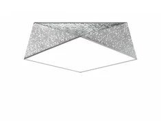 Lubinis šviestuvas Sollux Lighting Sollux Plafonas HEXA 45 sidabro