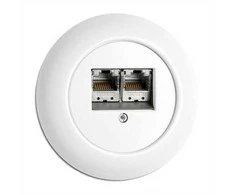 Thpg LAN/TV/USB lizdai porceliano serijai, Lizdo tipas 2x RJ45 Cat6A