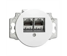 Thpg LAN/TV/USB lizdai porceliano serijai, Lizdo tipas 2x RJ45 Cat6A