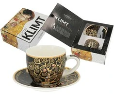 Bikuva.lt Carmani Puodelis su lėkštute 80ml, G.Klimt, "Gyvybės medis"