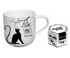 Camani Puodelis Crazy Cats ir paukštelis narvelyje 500ml