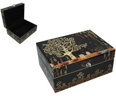 Stiklinė papuošalų dėžutė - G. Klimtas, Gyvybės medis (CARMANI)