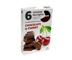 Admit Arbatinės kvepiančios žvakutės Chocolate Cherry 6vnt