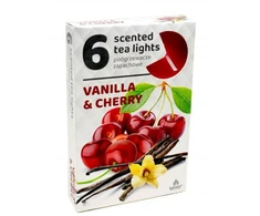 Admit Arbatinės kvepiančios žvakutės Vanilla &amp; Cherry 6vnt
