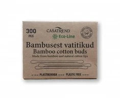 Bambukiniai higieniniai vatos pagaliukai Casatrend Eco-Line 300vnt