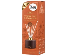 Dekoratyvinis oro gaiviklis su lazdelėmis Brait Oranžinis Peel &amp; Cinnamon 100ml