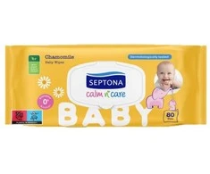 Drėgnos servetėlės vaikams Septona ramunėlė 80vnt