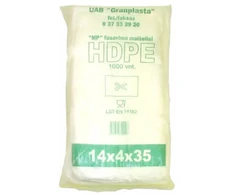 Fasavimo maišeliai HDPE 14/4*35 8 mikronai