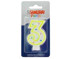 Sisma Gimtadienio žvakutė Samurai nr.3