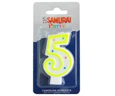 Sisma Gimtadienio žvakutė Samurai nr.5