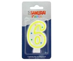 Sisma Gimtadienio žvakutė Samurai nr.6