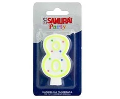 Sisma Gimtadienio žvakutė Samurai nr.8