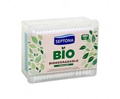 Higieniniai vatos pagaliukai Septona dėžutėje BIO 200vnt