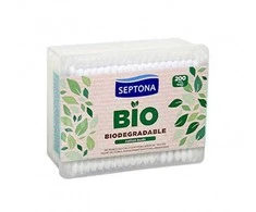 Higieniniai vatos pagaliukai Septona dėžutėje BIO 200vnt