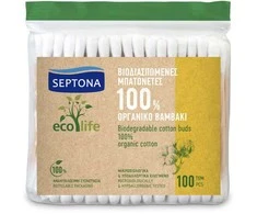 Higieniniai vatos pagaliukai SEPTONA ecolife 100vnt