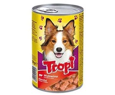 Konservuotas šunų ėdalas TROPI su jautiena 415g