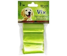 Maišeliai šunų ekskrementams VIX 3x30vnt