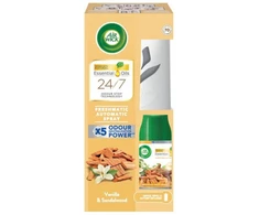 Oro gaiviklio Air Wick rinkinys Vanilė &amp; Sandalmedis 250ml su automatiniu baltu dozatoriumi