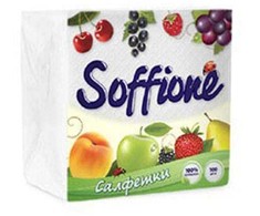 Popierinės servetėlės Divo Baltos spalvos 24x24cm, 100 vnt, 1 sluoksnis, celiuliozė