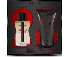 Jeanne Arthes Private Club rinkinys vyrams (EDT100ml / plaukų ir kūno šampūnas 150ml)