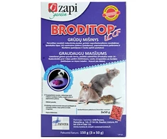 Ruvera Graužikų nuodai BRODITOP LC CF grūdų mišinys 150g