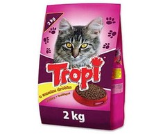 Sausas kačių ėdalas TROPI su paukštiena 2kg