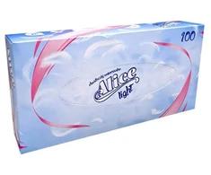 Servetėlės dėžutėje ALICE 100 vnt, 2 sluoksniai, celiuliozė