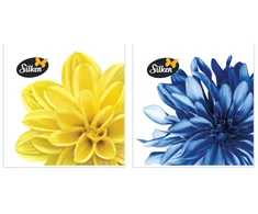 Silken Stalo servetėlės Decor Jurginas 33x33cm, 3 sluoksniai 18vnt