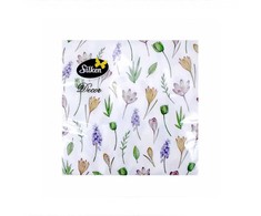 Silken Stalo servetėlės Decor Pirmosios gėlės 33*33cm, 3 sluoksniai, 18vnt